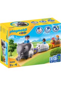 Playmobil® Konstruktions-Spielset »Mein Schiebetierzug (70405), Playmobil 1-2-3«, (9 St.), Made In Europe bunt, Spielset »Mein Schiebetierzug«...