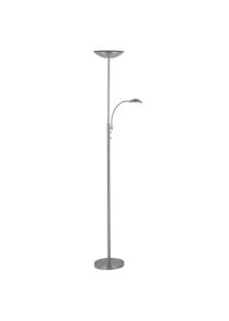 BRILLIANT LEUCHTEN Led Deckenfluter »Rosanna«, 1 Flammig-Flammig, Mit Lesearm, 180 Cm Höhe, Dimmbar, 2500 Lm, Warmweiß, Metall, Eisen silberfarben,...