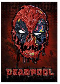 Wandtattoo Deadpool Meltpool