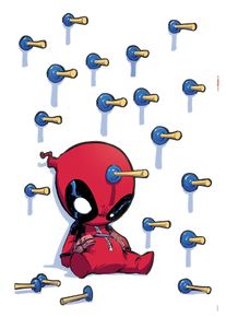 Wandtattoo Deadpool Shootout