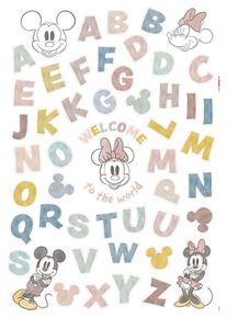Wandtattoo Mickey Alphabet