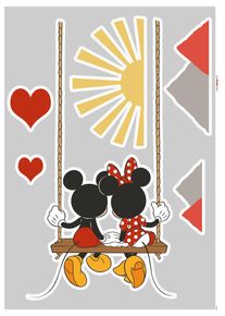 Wandtattoo Mickey Swing