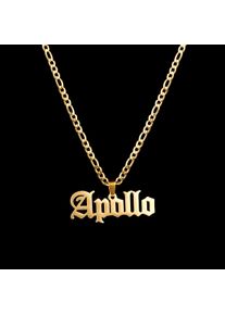 Acheerup Personalized Name Necklace for Men Customized Stainless Steel Thick Cuban Figaro Chain Detachable Pendant Women Gift