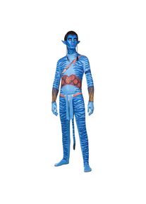 maskworld Déguisement bleu de guerrier tribal pour homme