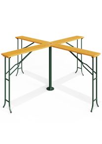 Casaria® Tavolo birreria a quattro braccia in legno 241x241x104cm