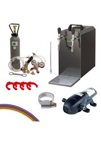 ich-zapfe Complete gecombineerde set - Biertap STREAM 50 2-lijns, 50 liter/uur voor wijn en bier