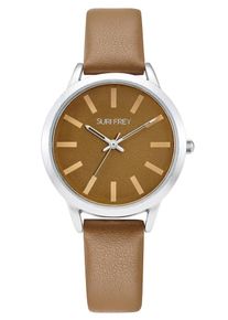 SURI FREY Dames Analoog horloge 'Lissy' bruin / zilver One Size