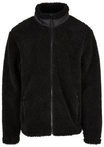 Urban Classics Jachetă fleece Bărbaţi negru, Mărimea XXXL