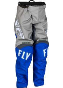 Fly Racing F-16, pantalon textile enfants , couleur: Gris/Bleu , taille: 18