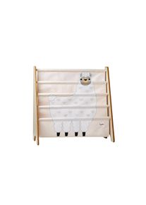 3 Sprouts - Book Rack - White Llama