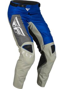 Fly Racing Kinetic Jet, pantalon en textile , couleur: Bleu/Gris/Blanc , taille: 36
