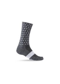 Giro MerinoSeasSocks charcocal/white dots - S