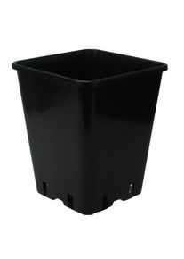 Square pot 20 x 20 x 23 cm Black - 5,7 L
