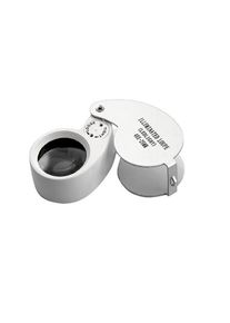 Pocket Loupe with LED illumination, 40x magnification