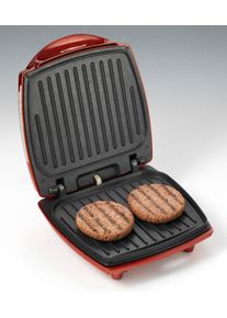 Ariete Hamburger Maker »Party Time 185«, 1200 W rot, Bereitet in nur 5 min. 2 köstliche Hamburger zu