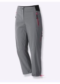 Damen Caprihose in wasserabweisender Qualität in grau ,Größe 38, WITT, 55% Baumwolle, 42% Polyamid, 3% Elasthan