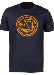 Klim Made In Idaho, t-shirt , kleur: donkerblauw/oranje , maat: XL