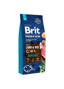2x15kg Brit Premium by Nature Sensitive Lam & rijst droog hondenvoer
