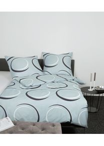 Janine Bettwäsche »Mako-Satin 87083 J. D.«, (2 Tlg.) grau B/L: 140 cm x 200 cm (1 St.) Mako-Satin, hochwertiger Mako-Satin, 100% Baumwolle