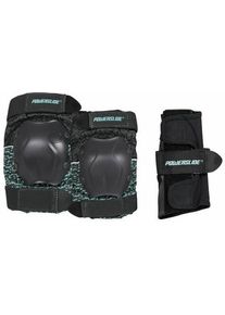 Powerslide Protektoren-Set »Standard Women« schwarz, Größe L, Schützer-Set mit Knie-, Ellenbogen- und Handgelenkschützern