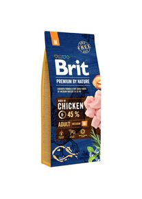 15 kg Brit Premium by Nature Adult M droog hondenvoer