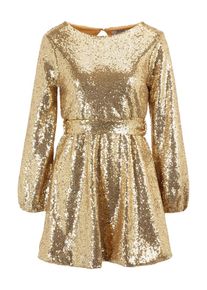 Dorothy Perkins Petite Dames Jurk goud 32