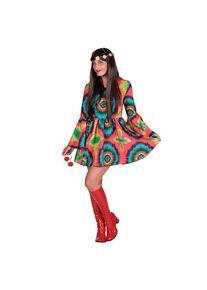Gaudy batik dress hippie