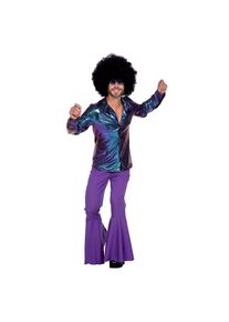 maskworld 70er Jahre Hemd Disco Dancer lila