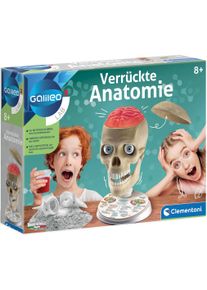 Clementoni® Experimentierkasten »Galileo, Verrückte Anatomie« bunt, Ein richtiger Schädel zum Zusammenbauen