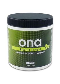 ONA Block Geur neutralisator Fresh Linen 170 g