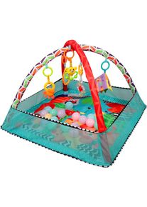 Tapis de jeu de jouet de bebe de support de remise en forme de cloture multifonctionnel 3 en 1 Tapis d'Éveil Tapis de Jeu Bébé avec 18 balles