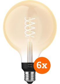 PHILIPS Hue Filamentlamp White Globe E27 - 2023 - 6-pack