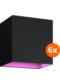 PHILIPS Hue Resonate Downward White and Color - zwart 6-pack
