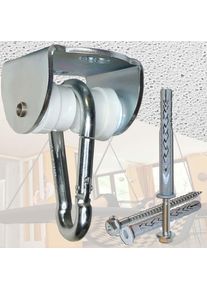 Rollengelenk weiss mit Montageset PORENBETON und Karabiner