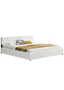 Juskys Kárpitozott ágy ,,Marbella" 180 x 200 cm - fehér