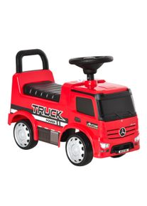 HOMCOM Toy Car Officially Licensed Mercedes, w/ 2 Flashing Headlights and Music, Under-Seat Storage, Red | Aosom Ireland
