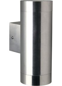 Nordlux Wandleuchte »Tin Maxi«, 2 Flammig-Flammig silberfarben, Größe Ø 7,6 cm Höhe: 19 cm 2 flammig , IP 54 spritzwassergeschützt