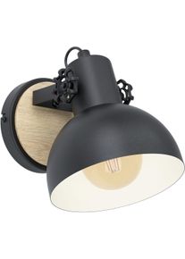 Eglo Wandleuchte »Lubenham«, 1 Flammig-Flammig braun, Größe Höhe: 20,5 cm 1 flammig , Moderne Wandleuchte