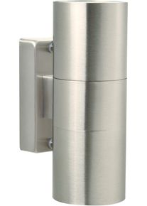 Nordlux Wandleuchte »Tin«, 2 Flammig-Flammig silberfarben, Größe Ø 6 cm Höhe: 17 cm 2 flammig , IP 54 spritzwassergeschützt