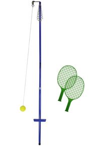 BEST Sporting Softtennis-Schläger »64012 Circletennis - Twistball - «, (Set, 4 Tlg.), Mit Stange Und Ball blau, 1 pulverbeschichtete...