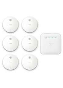 BOSCH SMART HOME - Starter Set Brandschutz mit 6 Rauchwarnmelder (Gen. 2)