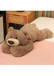 Soft Prone Animal Plush Toy Cute Lazy Stress Relief Gift, Brown Bear