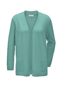 GOLDNER Dames Gebreid vest cyaan blauw S