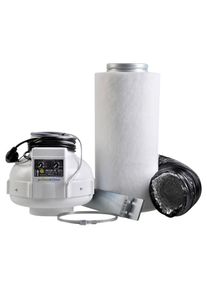 Kit extracteur d'air Prima Klima PK125-TC 400m&sup3;/h Thermo-contr&ocirc;l&eacute;