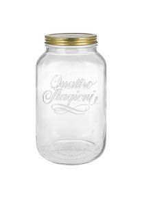 Inmaakpot 3800ml | Quattro Stagioni | Voorraadspot | Weckpot | Opslagpot | Mason Jar | Conservenpot van Bormioli Rocco | Met Deksel