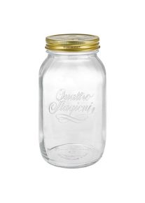 Inmaakpot 1500ml | Quattro Stagioni | Voorraadspot | Weckpot | Opslagpot | Mason Jar | Conservenpot van Bormioli Rocco | Met Deksel