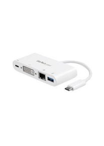 StarTech.com Docking station, Spina USB-C, Alimentazione tramite bus, 60W, Porte totali 4 - DKT30CDVPD