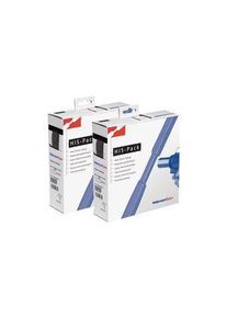 HellermannTyton Schrumpfschläuche 2:1, 0.6 1.2mm, Schwarz, Polyolefin, 10m - 300-30120 HIS-PACK-1.2/0.6-PO-X-BK