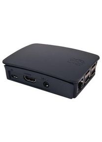 Raspberry Pi Offizieller Raspberry Pi 3 Modell B, Gehäuse Raspberry Pi Modell 2B, 97 x 70 x 25 mm, Schwarz/Grau - TZT 241 AAB-01