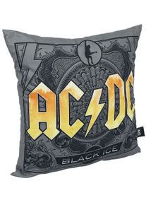 ACDC AC/DC Black Ice Deko-Kissen grau/gelb
